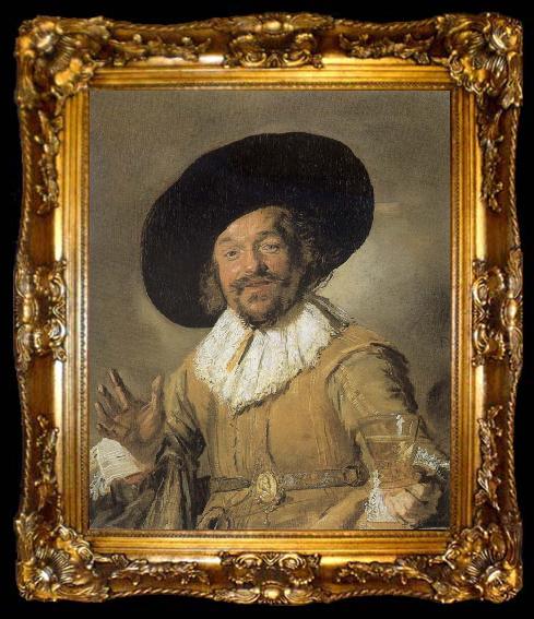 framed  Frans Hals The cheerful drinder, ta009-2